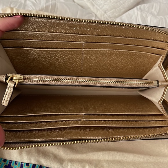 Gold Tory Burch Wallet - Picture 3 of 4